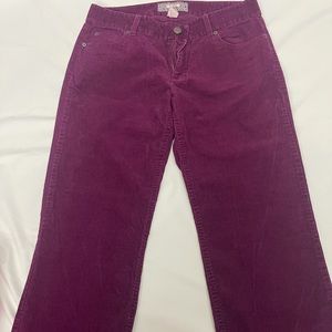 J. Crew plum boot cut Corduroy Pants 8S
